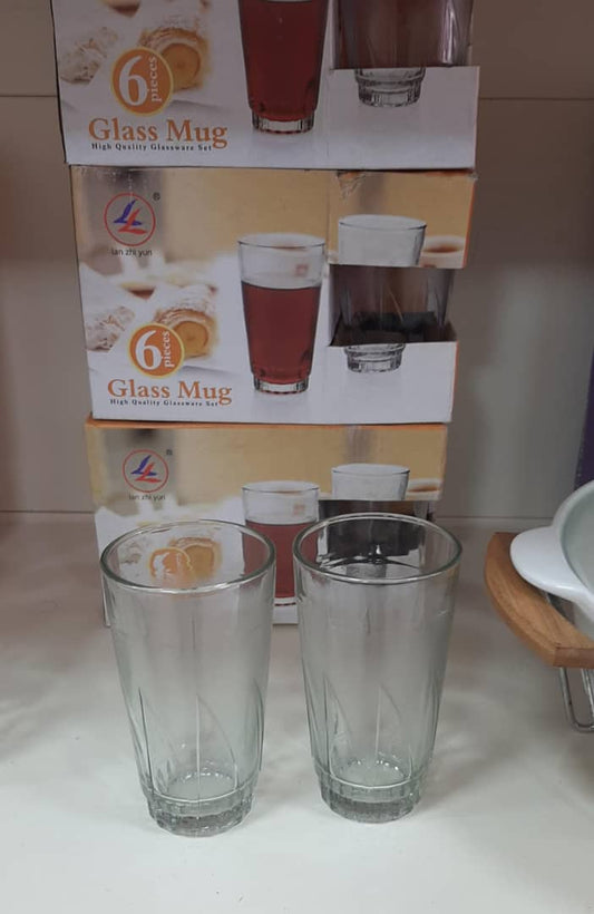 VERRE Lot De 6 Verres A Eau decore - Transparent