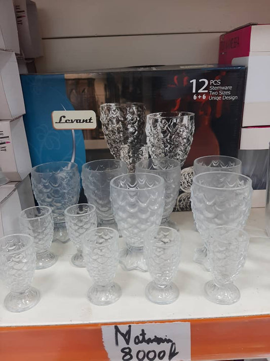 12 pieces verres